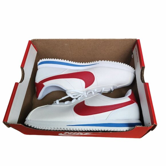 ❤️Nike Cortez Basic SL GS 5.5Y Big Kids Shoes Retro White Red Sneaker 904764-103 - Picture 7 of 12